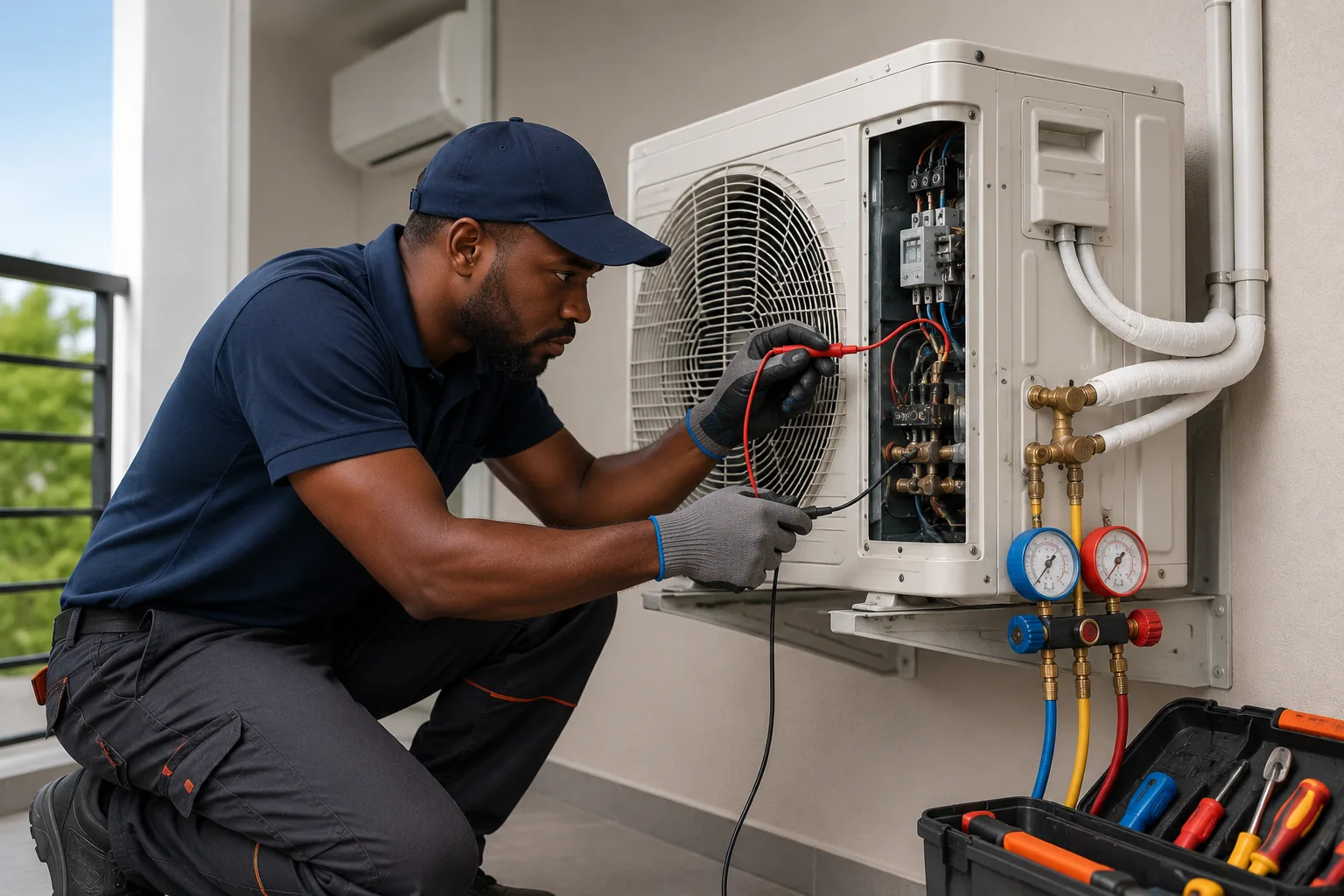 Dépannage d'une climatisation réversible par un technicien AC Solutions en Wallonie